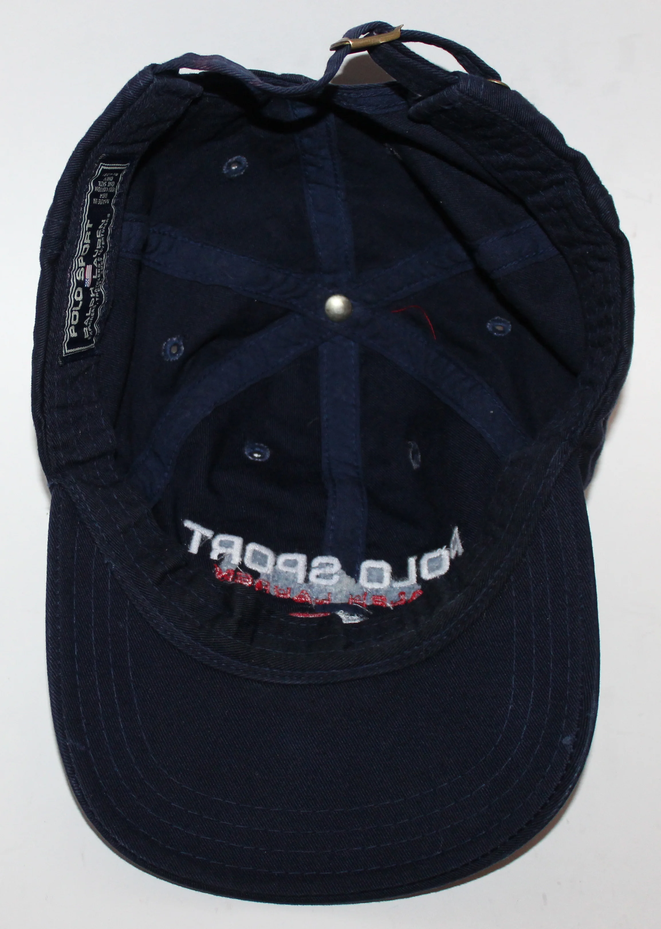 90’s POLO SPORT Strap back cap / Navy Vintage+Polo+Sport+Ralph+